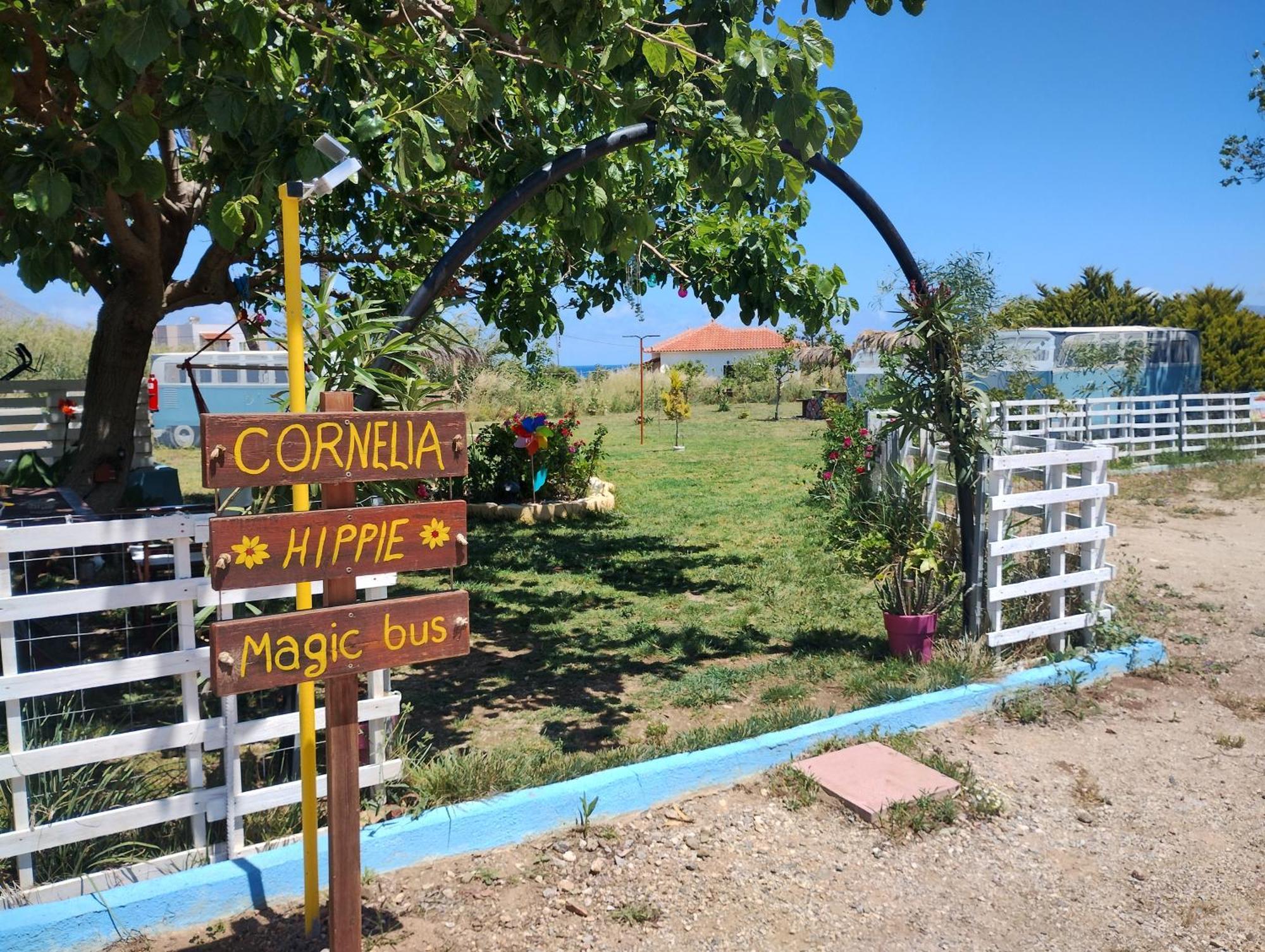 Cornelia Hippie Magic Bus Villa Kíssamos Exteriör bild